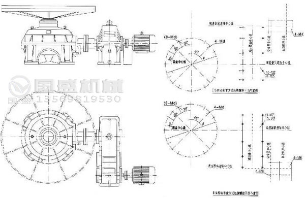 PZ座式重型圓盤(pán)給料機示意圖 PZ座式重型圓盤(pán)給料機示意圖