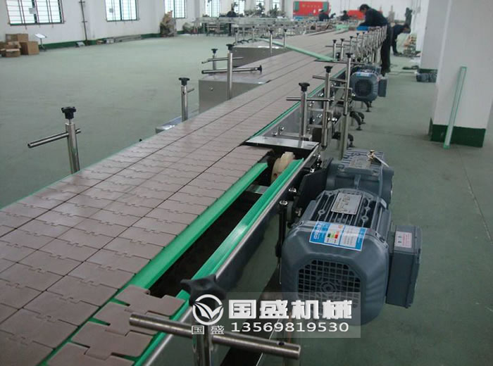 轉彎餅干冷卻鏈板輸送機 轉彎餅干冷卻鏈板輸送機