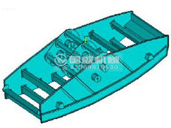 香蕉振動(dòng)篩結構示意圖 香蕉振動(dòng)篩結構示意圖