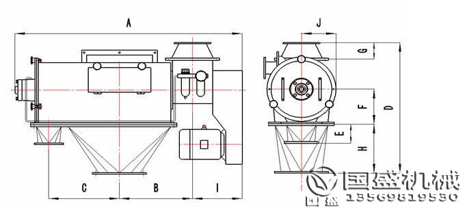 臥式氣流篩產(chǎn)品結構圖 臥式氣流篩產(chǎn)品結構圖